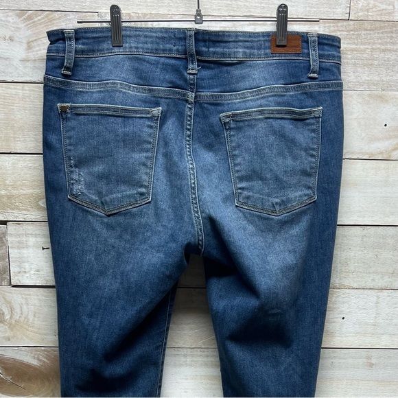 Judy Blue Skinny Fit Jeans Blue Camo Distressed Medium Wash Womens 15/32 Stretch - Picture 8 of 15